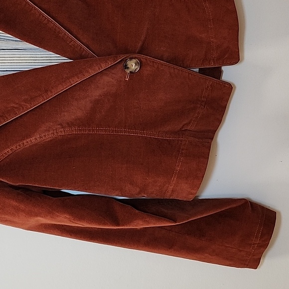 Peruvian Connection Hidalgo Velveteen Jacket Whiskey Size 8 - Picture 6 of 16